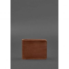 Мужское кожаное портмоне 4.1 (4 кармана) светло-коричневое Crazy Horse, фото 1