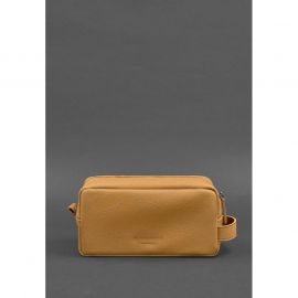 Кожаная косметичка-несессер 6.0 желтый флотар, фото 1