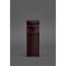 Кожаный чехол для ручек 1.0 бордовый, фото 1