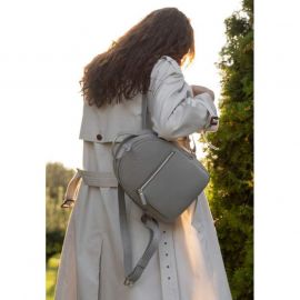 Кожаный рюкзак Groove S серый, фото 1