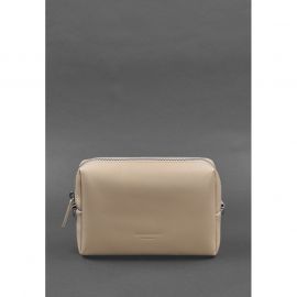 Кожаная косметичка-несессер 3.0 Светло-бежевая, фото 1