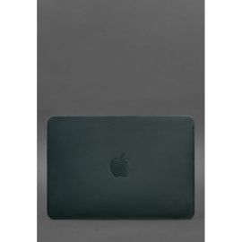 Чехол из натуральной кожи для MacBook 13 дюйм Зеленый Краст, фото 1