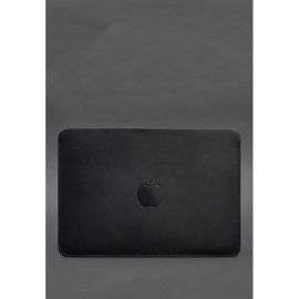 Чехол из натуральной кожи для MacBook 13 дюйм Синий Краст, фото 1