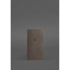 Кожаный чехол для iPhone 13 Темно-бежевый, фото 1