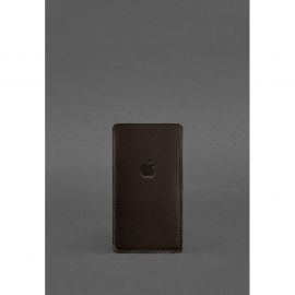 Кожаный чехол для iPhone 13 Темно-коричневый Краст, фото 1