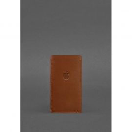 Кожаный чехол для iPhone 12 Светло-коричневый, фото 1