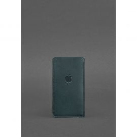 Кожаный чехол для iPhone 13 Зеленый Краст, фото 1