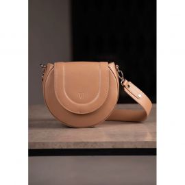 Женская кожаная сумка Mandy карамель краст, фото 1