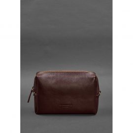 Кожаная косметичка-несессер 3.0 Бордовый Краст, фото 1