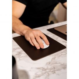 Коврик для мышки из натуральной кожи 1.0 темно-коричневый краст, фото 1