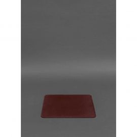 Коврик для мышки из натуральной кожи 1.0 бордовый Crazy Horse, фото 1