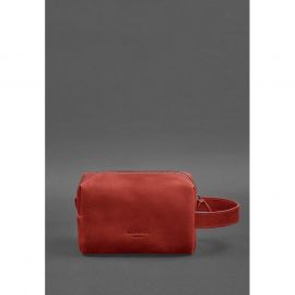 Кожаная косметичка-несессер 5.0 Коралл Crazy Horse, фото 1