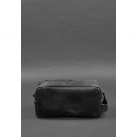 Кожаная косметичка-несессер 6.0 черный Crazy Horse, фото 1
