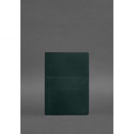 Кожаный блокнот А5 (софт-бук) 9.3 зеленый Crazy Horse, фото 1
