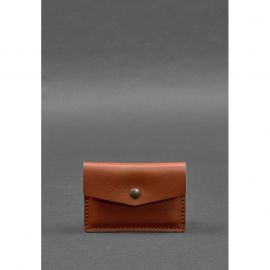 Кожаный кард-кейс 9.0 светло-коричневый краст, фото 1