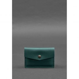 Кожаный кард-кейс 9.0 зеленый краст, фото 1