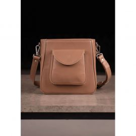 Женская кожаная сумка Stella карамель краст, фото 1