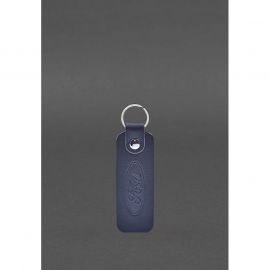 Кожаный брелок для Авто Ford темно-синий краст, фото 1