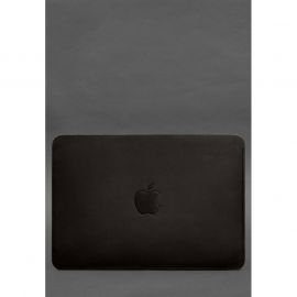 Кожаный чехол для MacBook Air 15-inch (2023) Темно-коричневый, фото 1