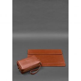 Кожаный набор Мобильный Универсальный светло-коричневый, фото 1