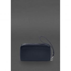 Кожаный клатч-купюрник 4.0 синий краст, фото 1