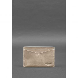 Кожаная обложка-органайзер для документов 6.2 светло-бежевый краст, фото 1