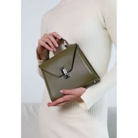 Женская кожаная сумка Futsy Оливковая, фото 1