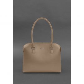 Женская кожаная сумка Business светло-бежевый Краст, фото 1