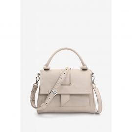Женская кожаная сумка Ester светло-бежевый краст, фото 1