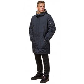 Зимняя черно-синяя парка мужская модель 90520, фото 1