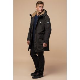 Коричневая парка зимняя мужская модель 96120, фото 1