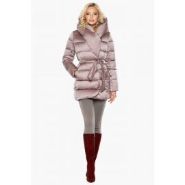 Воздуховик зимний женский пудрового цвета модель 31064, фото 1