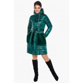 Женский воздуховик изумрудный осенне-весенний модель 31845, фото 1