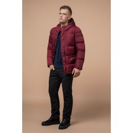 Зимняя яркая красная мужская куртка удобная модель 2609, фото 1