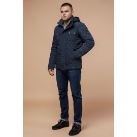 Мужская трендовая светло-синяя куртка на зиму модель 1698, фото 1
