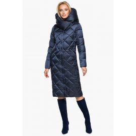 Зимний воздуховик женский цвет синий бархат модель 31031, фото 1