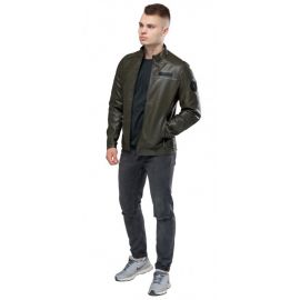 Осенне-весенняя куртка мужская молодежная цвета хаки модель 25825, фото 1