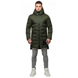 Парка мужская цвета хаки молодежная осенне-весенняя модель 25800, фото 1
