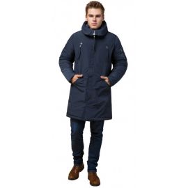 Зимняя мужская парка синего цвета модель 23675, фото 1