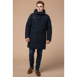 Мужская зимняя парка темно-синяя модель 23675, фото 1