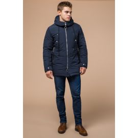 Парка теплая синяя мужская зимняя модель 28431, фото 1