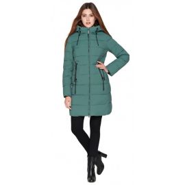 Зимний женский пуховик молодежный зеленый модель 25285-1, фото 1