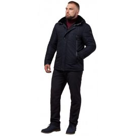 Мужская куртка темно-синего цвета зимняя теплая модель TCX1009, фото 1