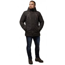 Коричневая парка мужская зимняя теплая модель 43015, фото 1