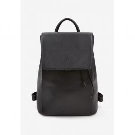 Женский кожаный рюкзак Kim черный краст, фото 1