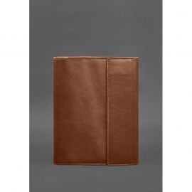 Кожаная папка для документов &amp;quot;Семейная&amp;quot; А4 на сегрегаторе с файлами светло-коричневая, фото 1