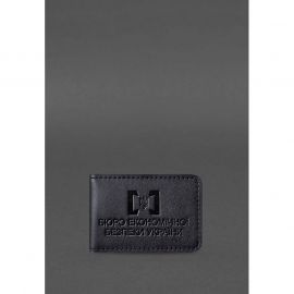 Кожаная обложка для удостоверения БЭБ (Бюро экономической безопасности Украины) Черная, фото 1