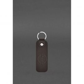 Кожаный брелок для Авто Nissan темно-коричневый, фото 1