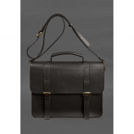 Кожаная сумка-портфель Porte темно-коричневый, фото 1