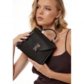 Женская кожаная сумка Futsy темно-коричневая, фото 1